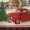 Threadmade Home Vintage Christmas Tree Farm Holiday Table Runner, Multicolor - 13"W x 70"L